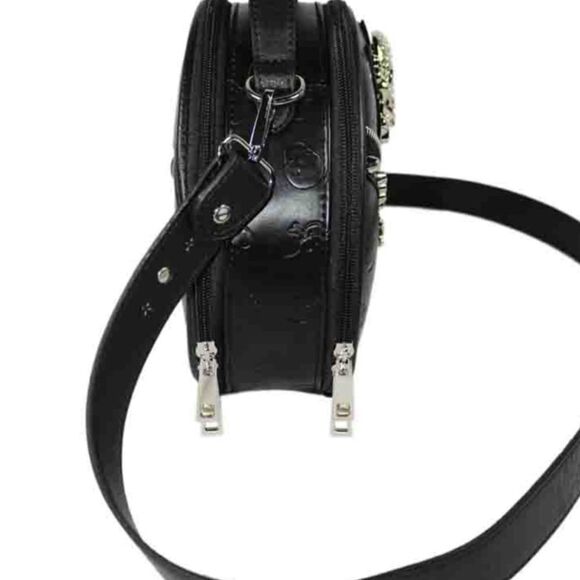 Rebels Ride Skull Crossbody Oval Bag - Picture 6 of 6